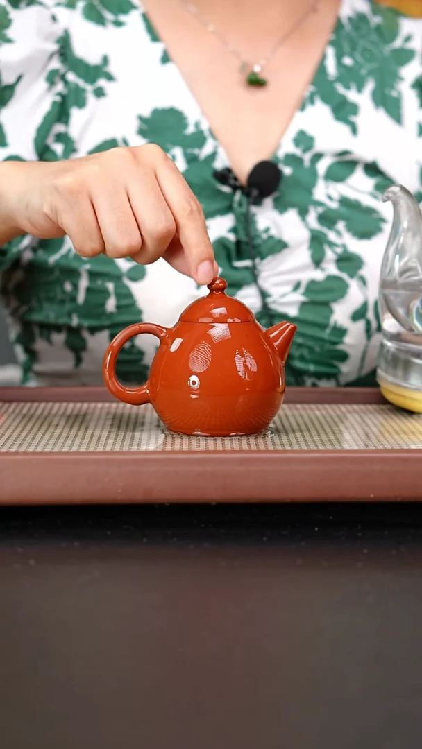 茶壶紫砂小煤窑朱泥龙蛋140cc陈佳欢