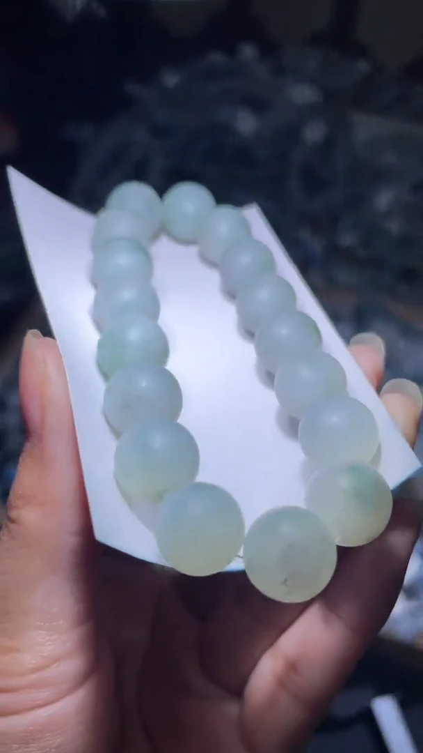 未镶嵌定制翡翠天然缅甸翡翠手串8