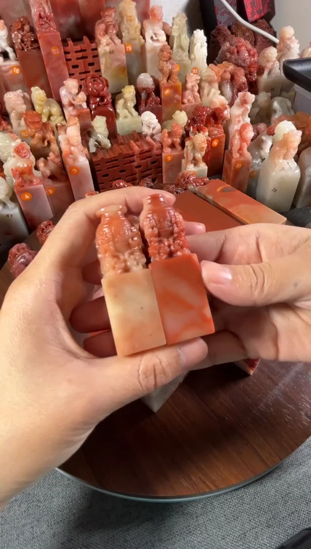 老挝石印石張*2个印章