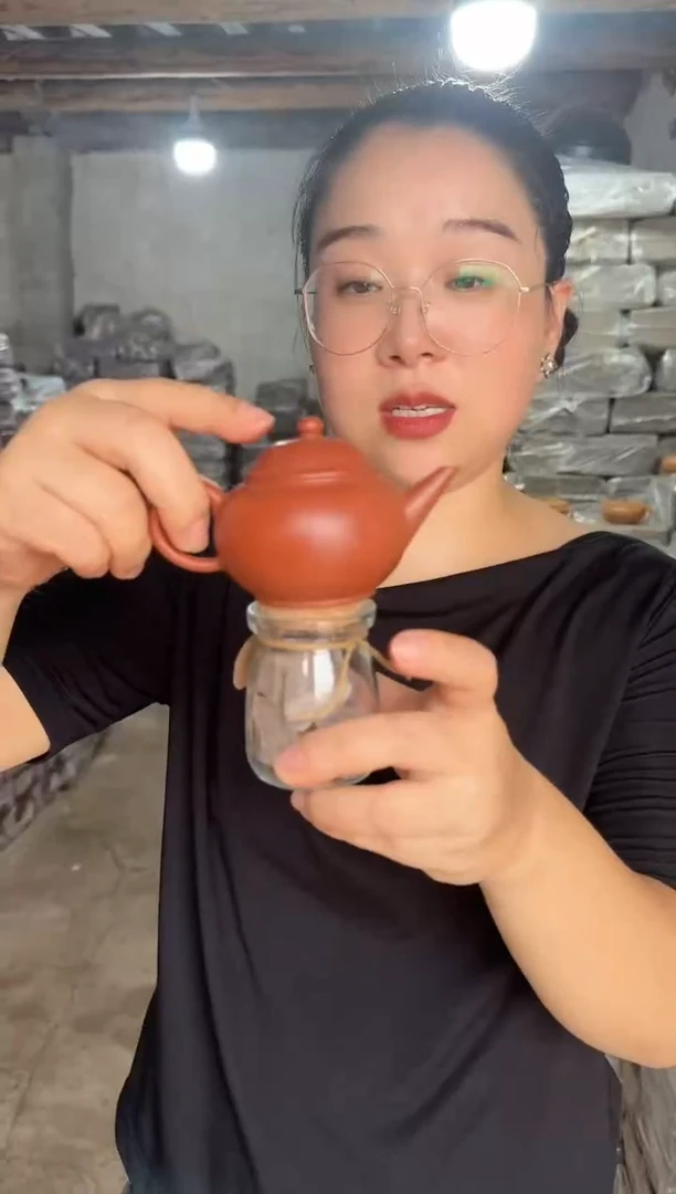 茶壶紫砂黄龙山大红泥水平170cc