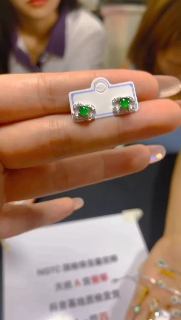 翡翠未镶嵌耳饰0583001517多样性发一