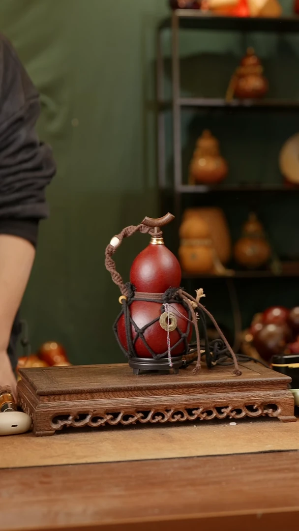 40精品天然大漆酒葫芦一物一拍~