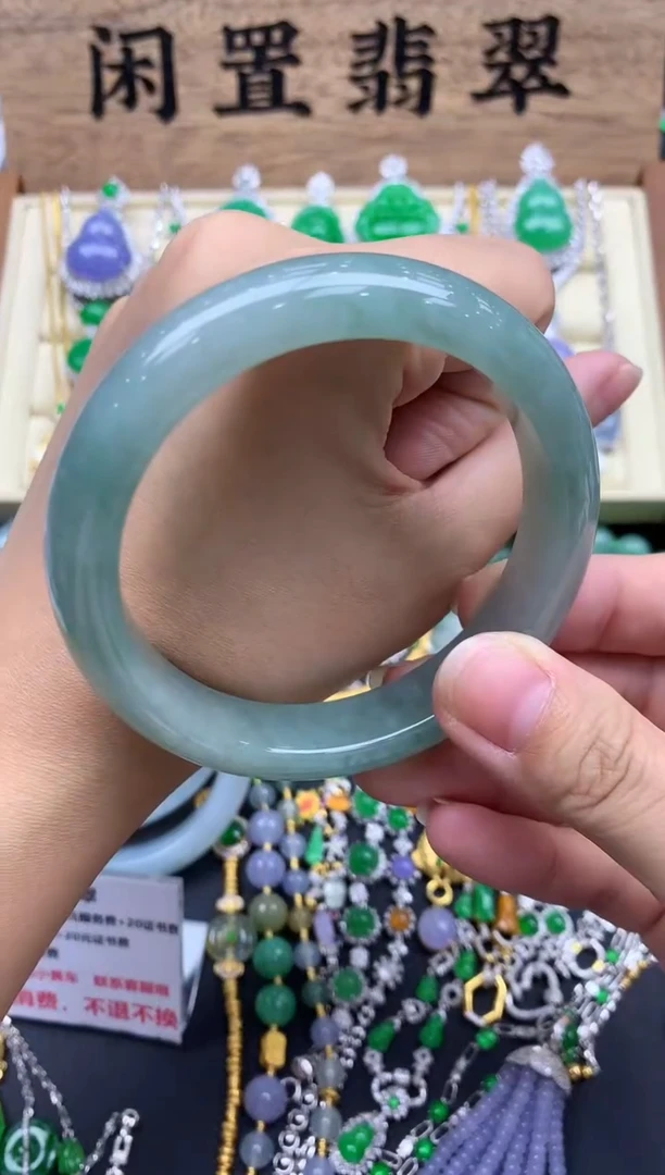 翡翠手镯未镶嵌559-春日珠宝