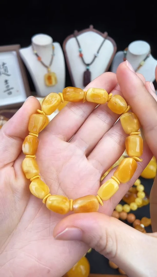 琥珀未镶嵌珠宝奇石柒月