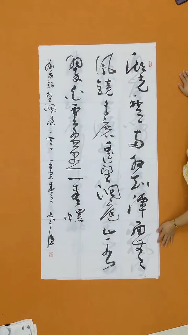 书法刘强   海南副主  138*68cm 8平尺