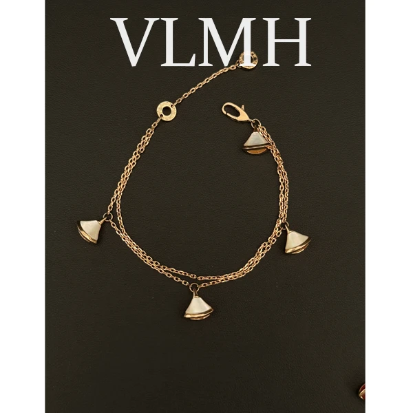 铜合金手链 CNC精工 VLMH3013轻奢气质简约幸运4颗裙百搭手链