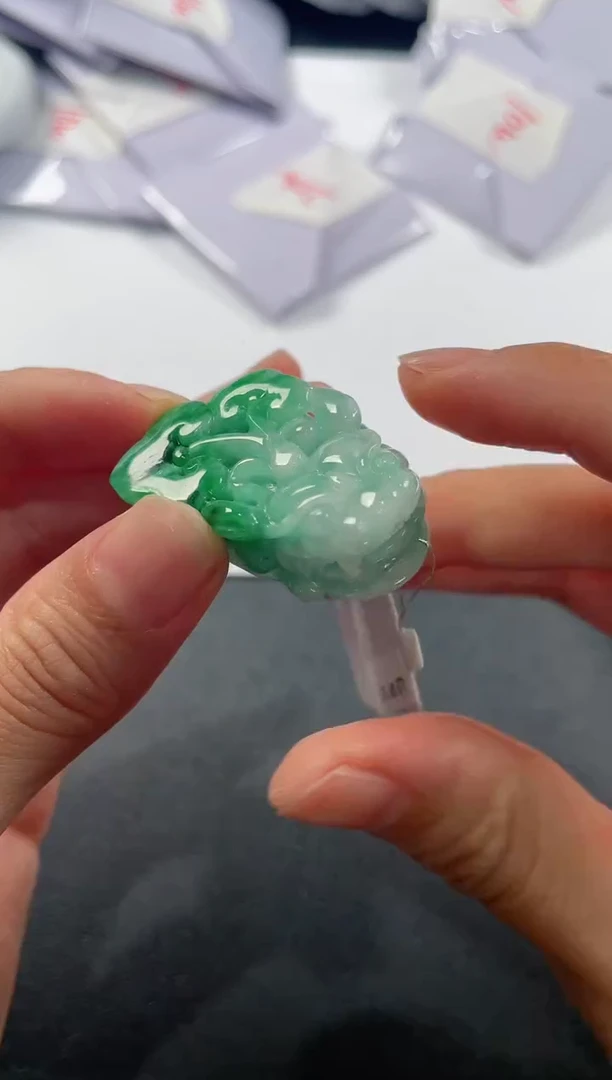 颈饰未镶嵌翡翠基地发货H 4019 貔貅