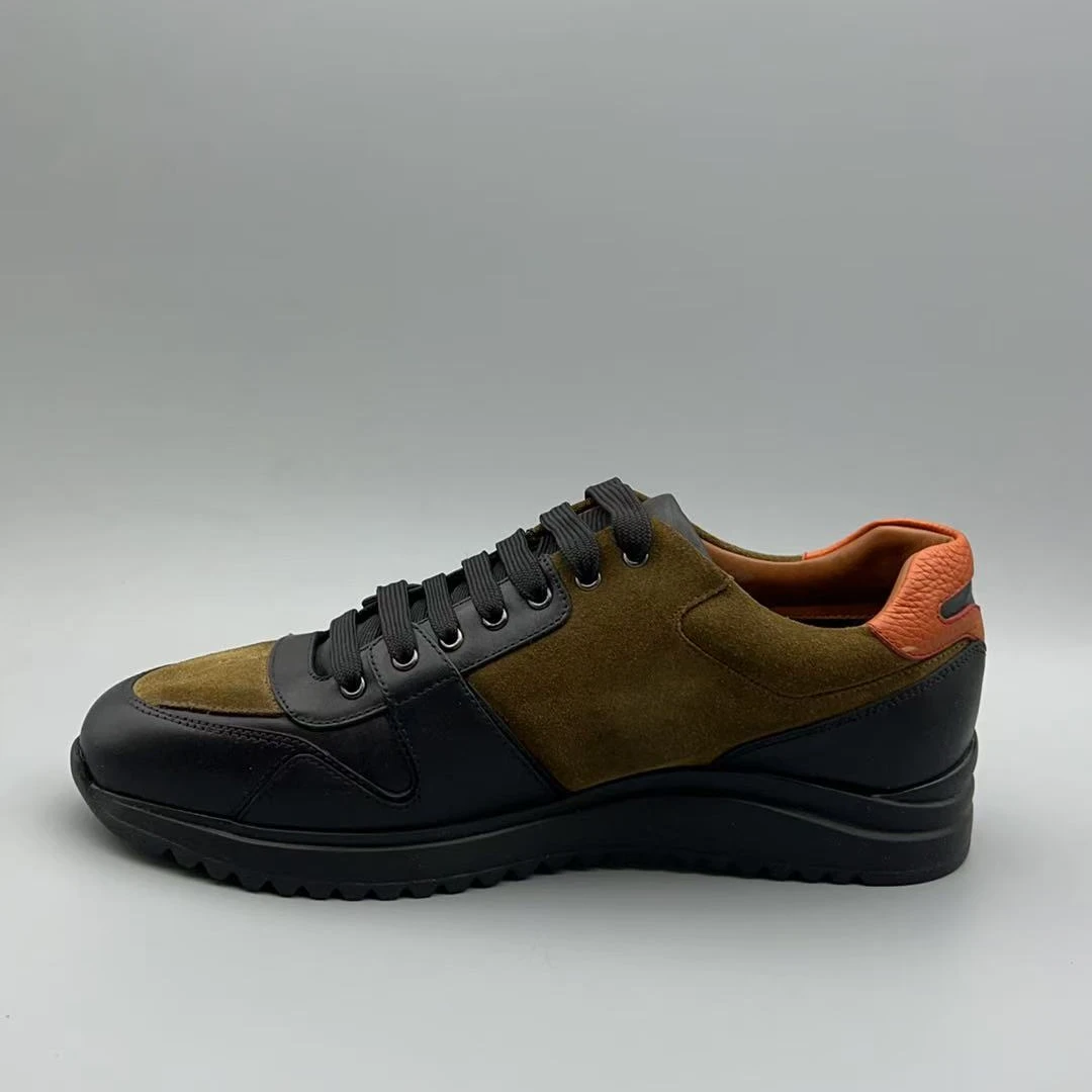 新款轻质厚底系带男士皮鞋休闲鞋C501