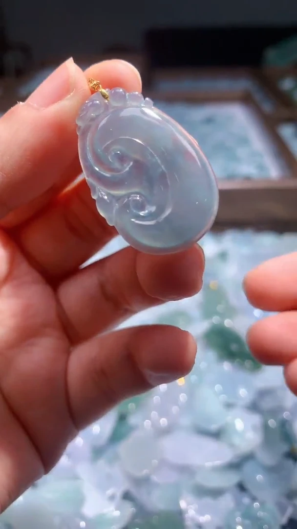 翡翠未镶嵌颈饰翡翠A货（不含链）