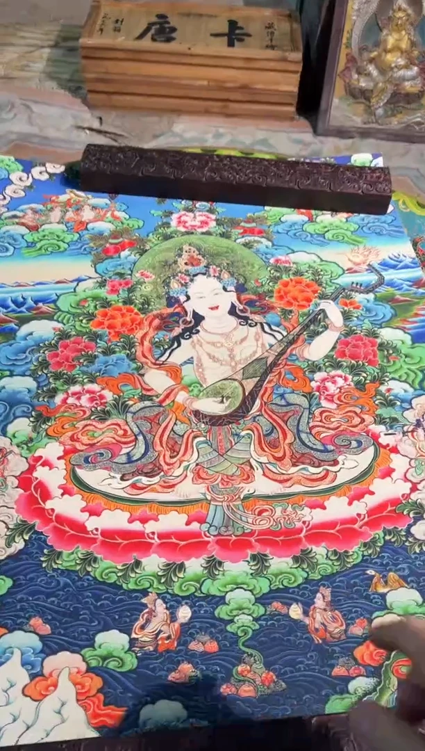 卷轴画卷轴画天天的唐卡