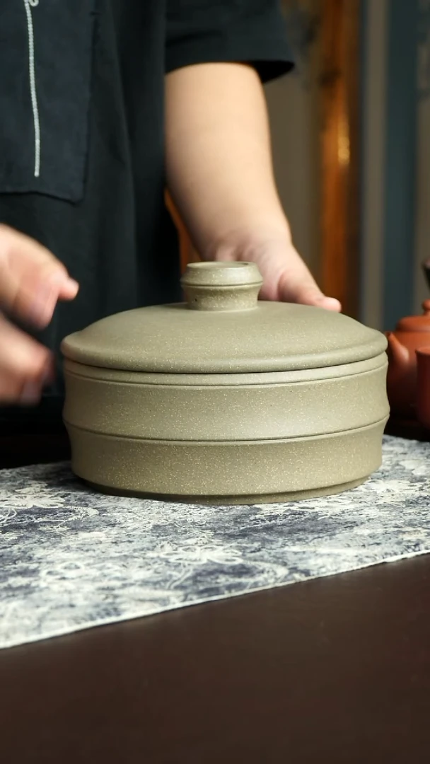 茶杯紫砂38号徐群老师宜兴紫砂原矿作品茶叶罐