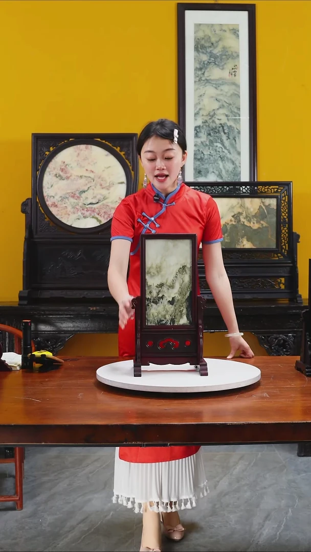 石材天然大理石画摆件