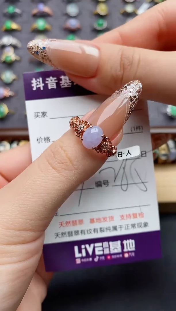 翡翠戒指银S925镶嵌.....