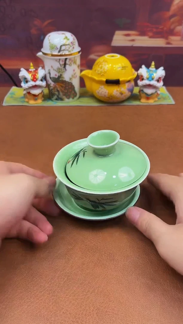 陶瓷茶具摆件旅行套组