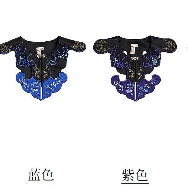 生活在左走秀同款云肩丝棉缎绣花改良新品时尚配饰小披肩女