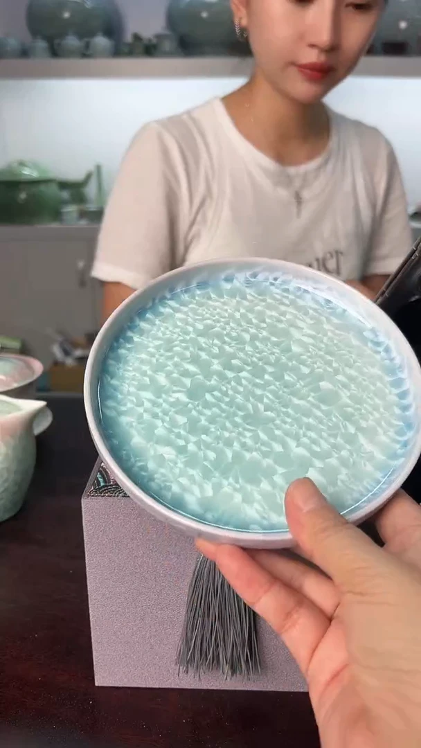龙泉云间青瓷小米茶器