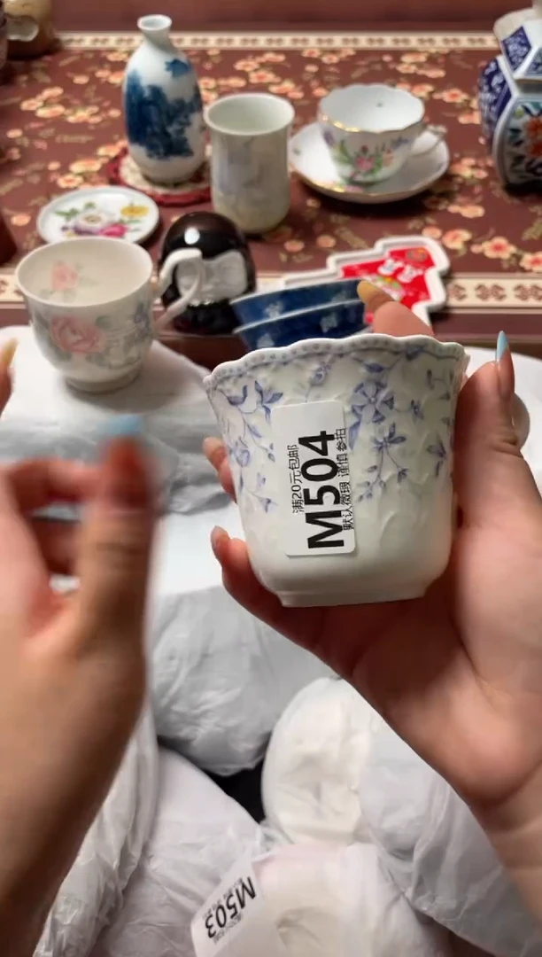 瓷片楼**白瓷器瓷器M504