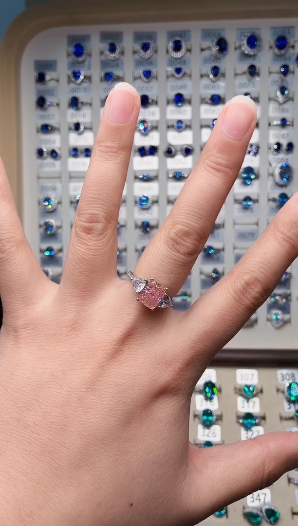 无925银925银 帕帕拉恰彩色系列轻奢女神款式