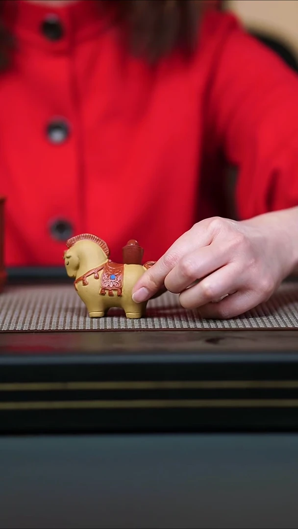 茶壶紫砂黄金段 马上有钱