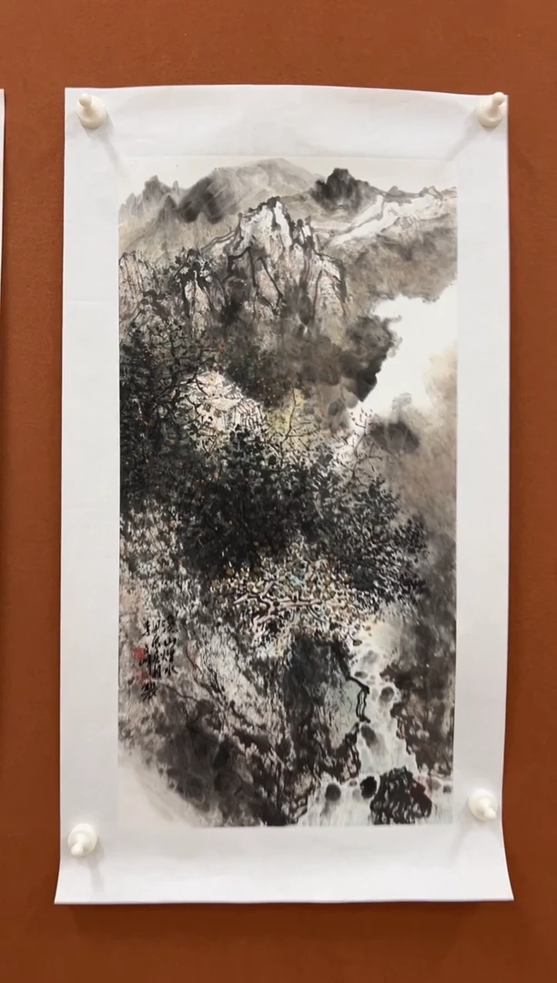 国画李文峰四尺四开水墨山水