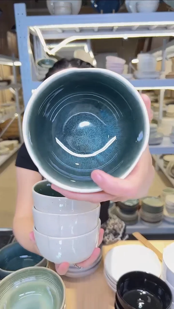 瓷27（小碗）外贸尾货高温釉下彩陶瓷餐具默认微瑕