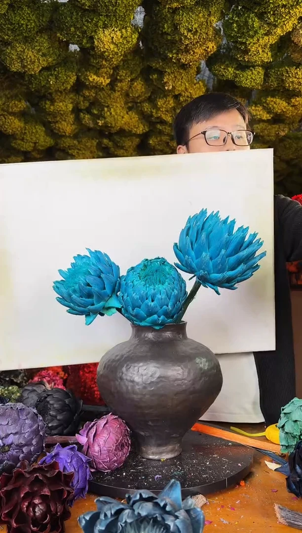 148   山前小麦 · 多色永生洋蓟3枝