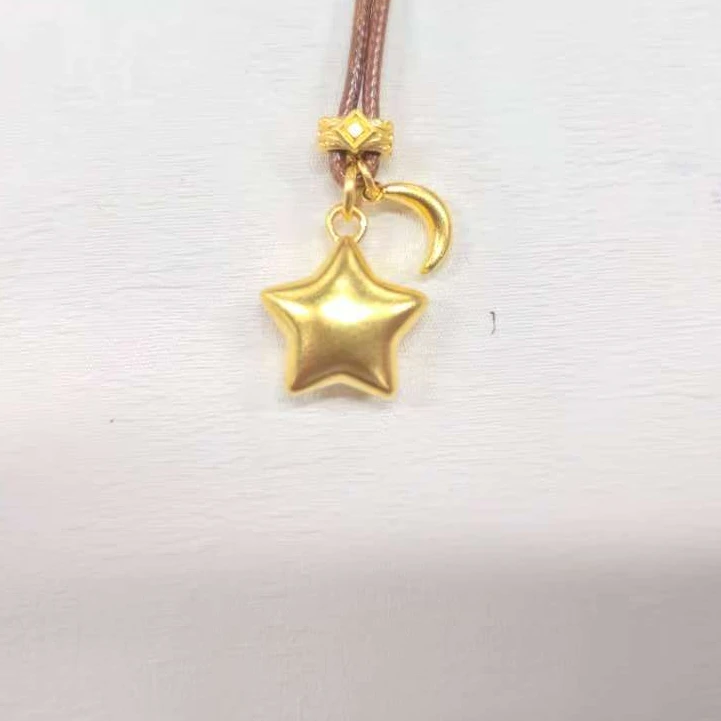【项链吊坠】古法星星月亮精致百搭通勤送女友
