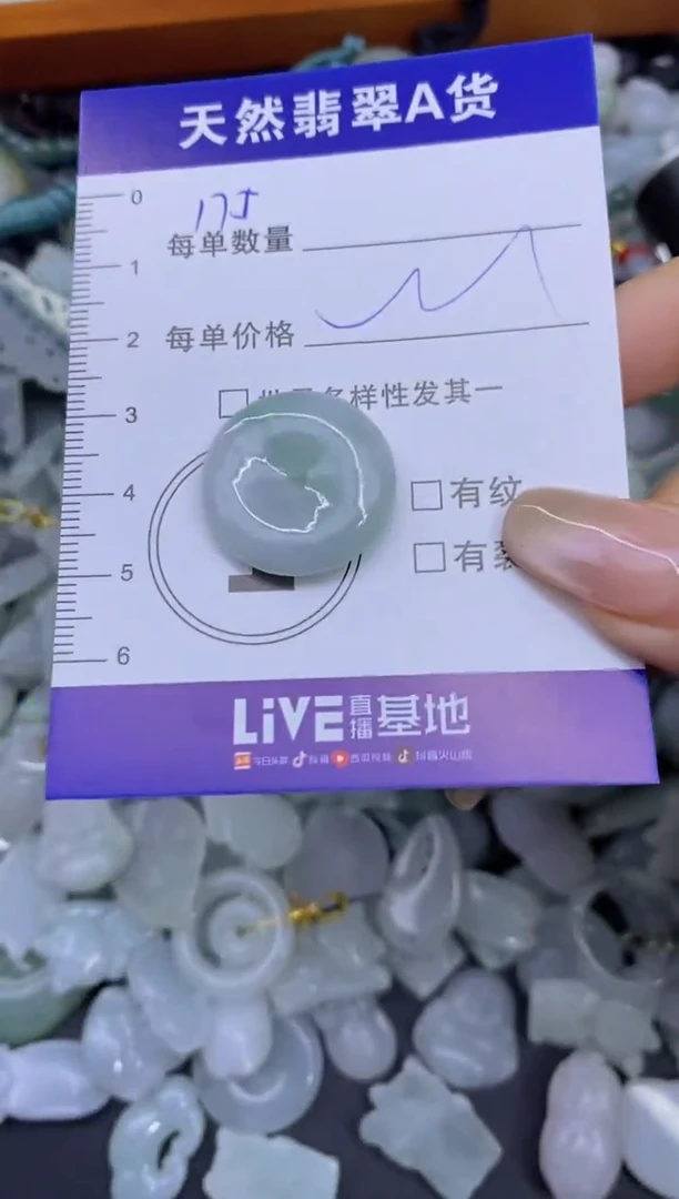 颈饰未镶嵌翡翠天然翡翠A货批量多样性发一件