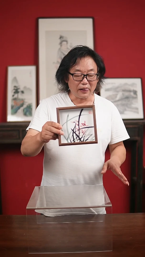 国画手写手绘-6寸摆台