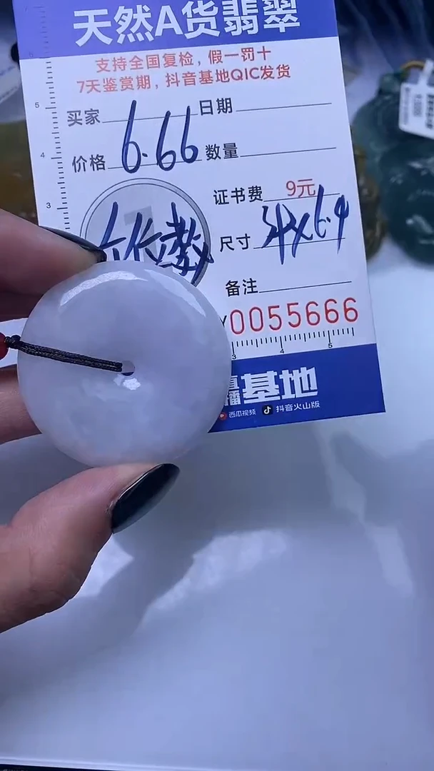 【闪购商品】翡翠颈饰未镶嵌A货翡翠5666