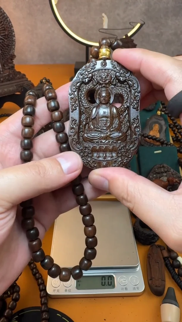 贡木吊坠《巴布亚贡木》新品巴布亚贡木阿弥陀佛