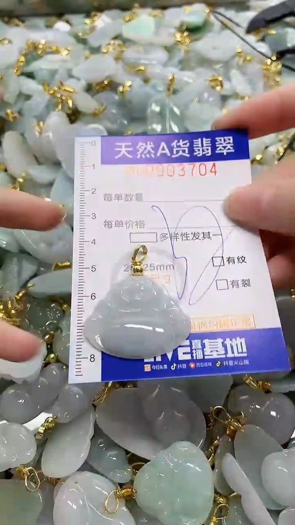 颈饰未镶嵌翡翠天然A货翡翠