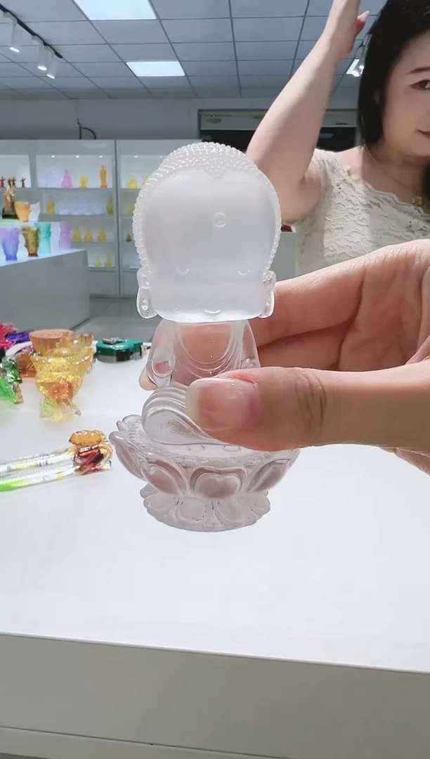手工艺品琉璃古法琉璃阿弥陀佛