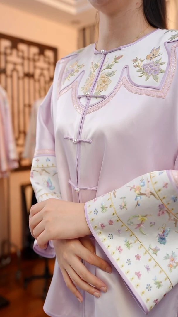 刺绣桑蚕丝非遗苏绣服饰