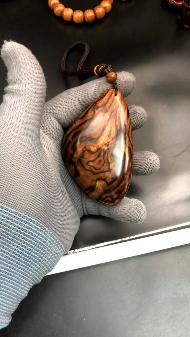 黄花梨/降香黄檀把件海黄野油随型把件