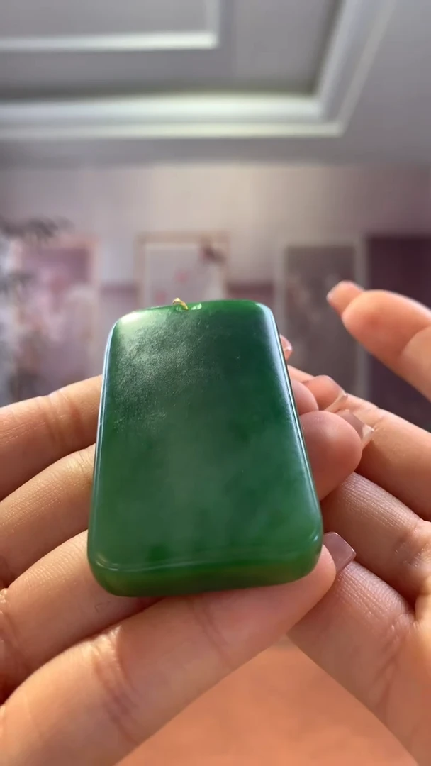 【闪购商品】和田玉手镯未镶嵌碧玉无事牌