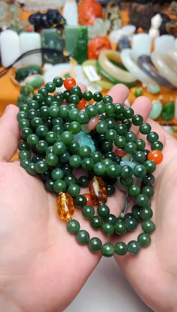 【闪购商品】和田玉手串未镶嵌多圈手串多样性拍一发一01