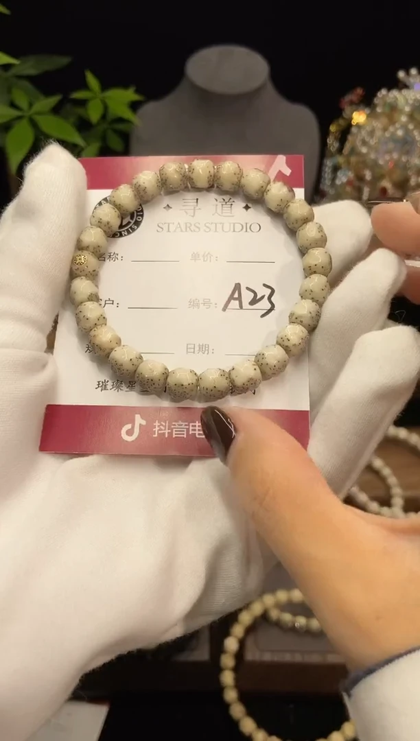 手串星月菩提痴*9改全手工无相满镶嵌款A23