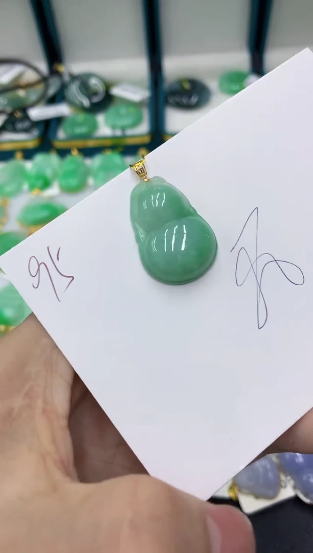 【闪购商品】翡翠颈饰18K金镶嵌号链接11111