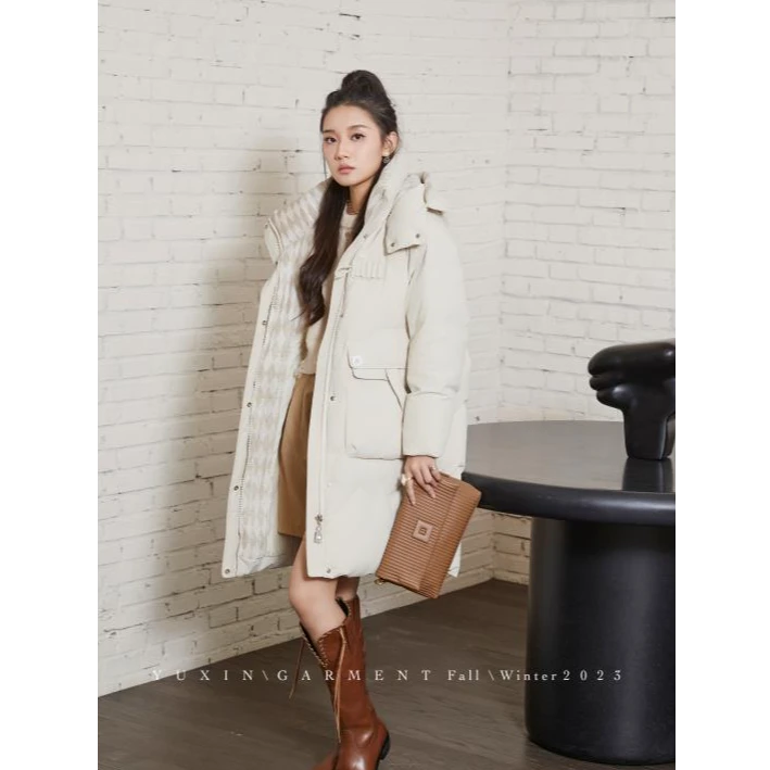 【假一赔三】Yu Xin/鈺欣羽绒服女连帽常规款YXFD01678/AP