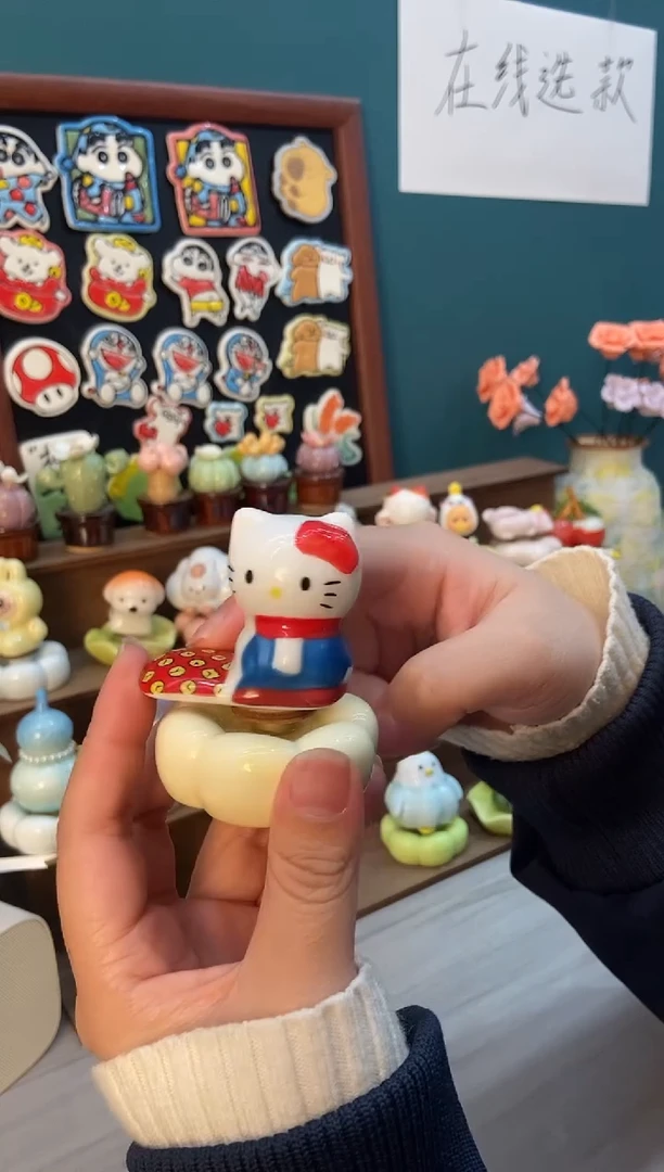 摆件陶kt猫景德镇陶瓷摆件1个装