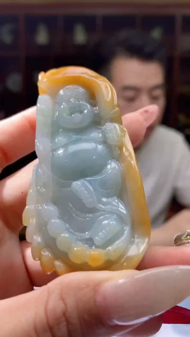 【闪购商品】定制翡翠未镶嵌1088lj-毛货挂件58