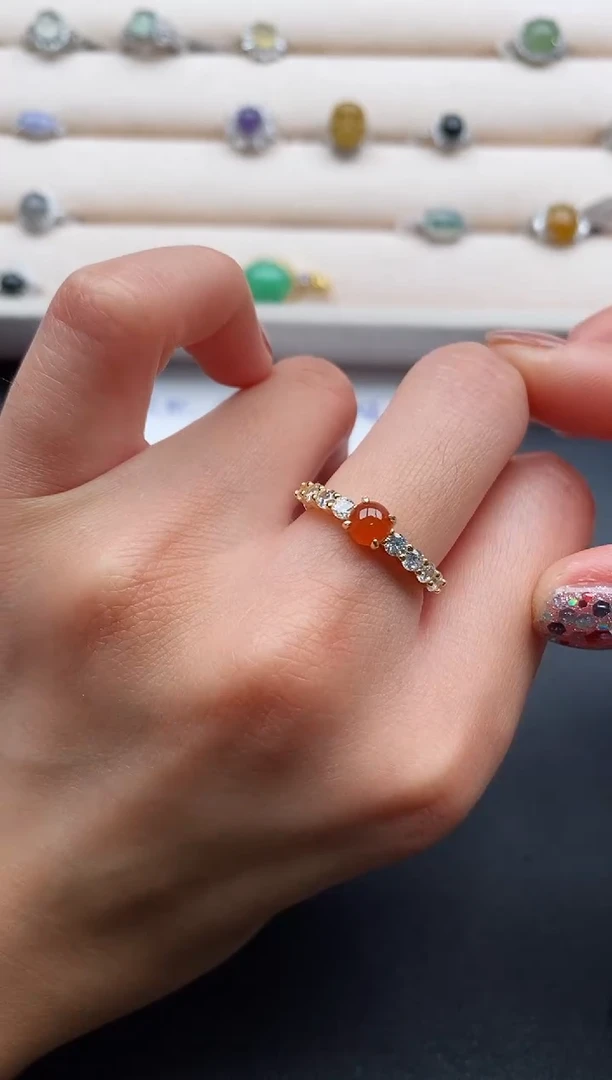 银S925镶嵌戒指翡翠9999999+8