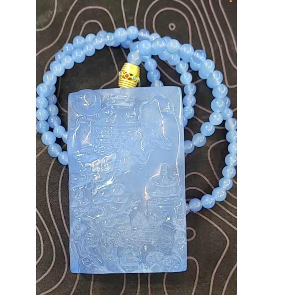 天青冻山水牌男女同款~