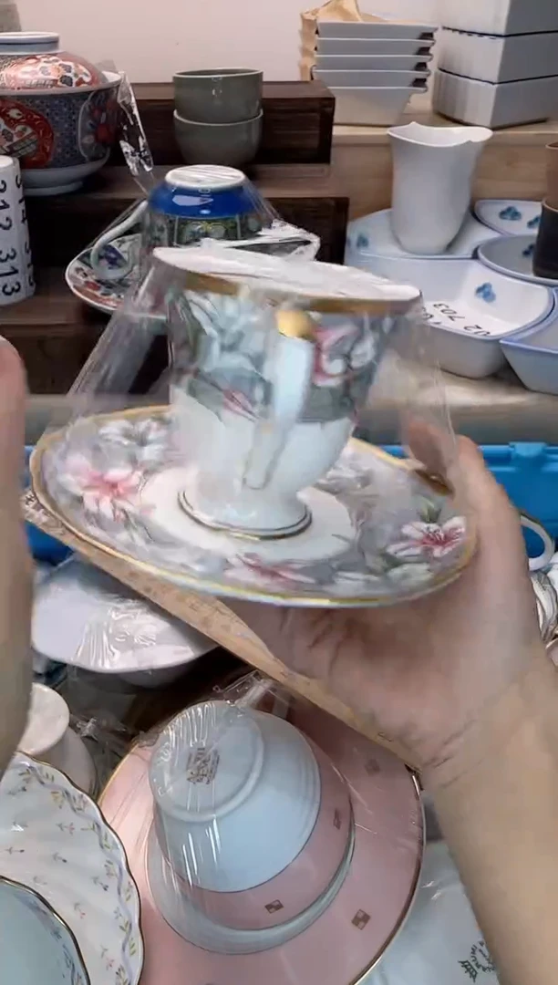 茶杯紫砂云*284淘艺中古瓷器全场满18元包邮