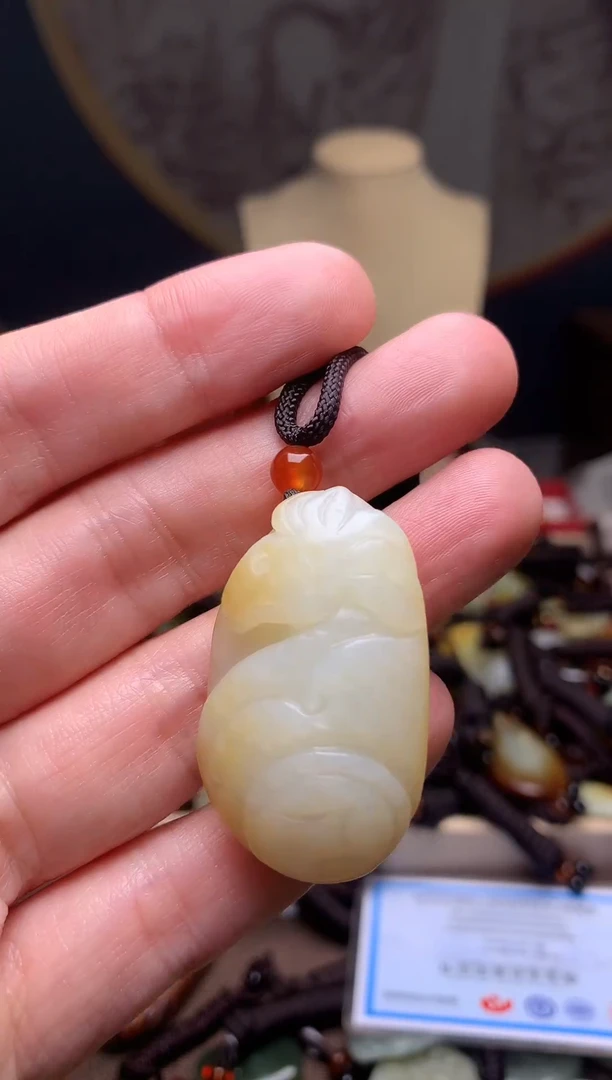 颈饰未镶嵌和田玉新疆料青海料清水和田玉吊坠