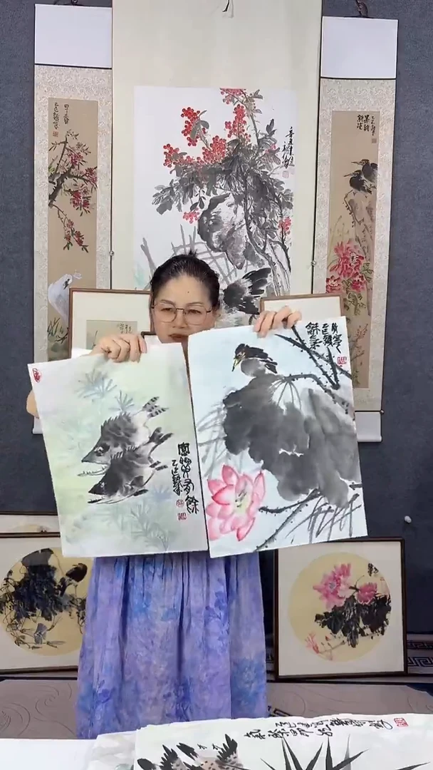 国画42*32吴铁成作品