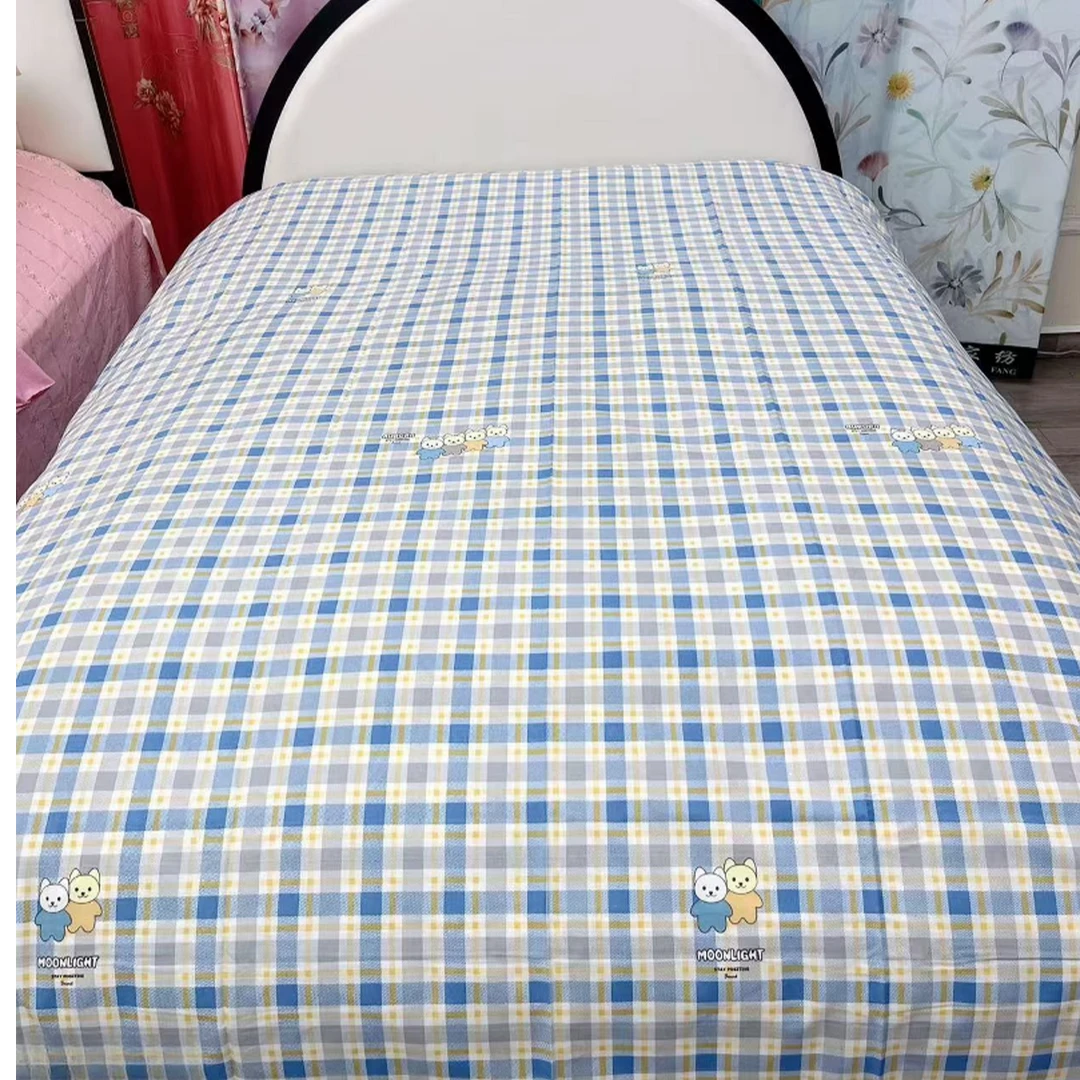 2*2.5米粗布床单 四季款 加厚加密 密实贴身透气 【奇偶熊】.