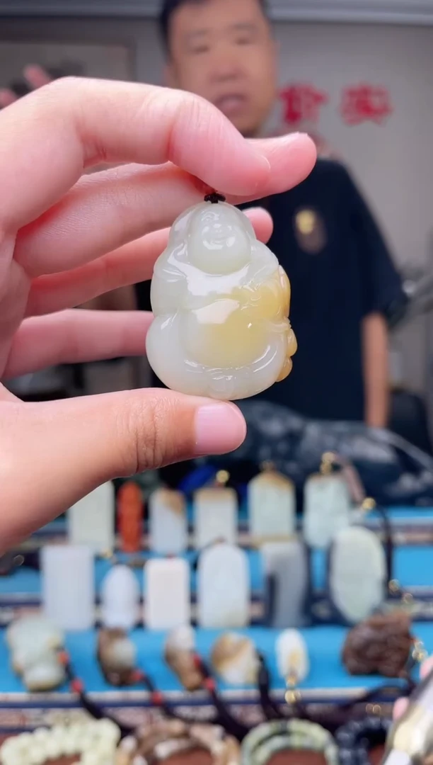 和田玉未镶嵌挂件1