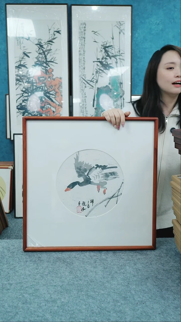 【闪购商品】国画50*50本土老师花鸟